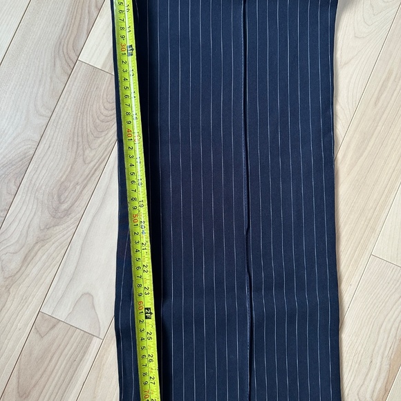 PIECES Pinstripe Wide Leg Trousers – Size M, NWT, Pull-On Fit - Picture 4 of 9